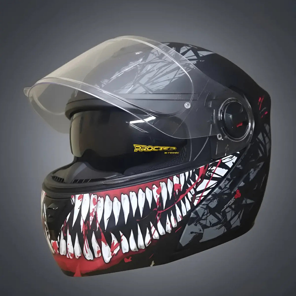 Casco Abatible Certificado Mujer Hombre Xecuro Doble Visor