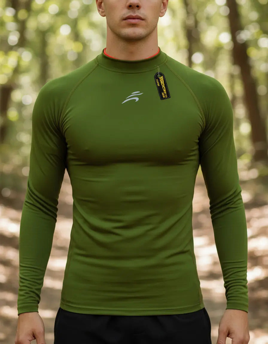 Buzo Deportivo Camiseta Larga Slim Fit Gym Lycra Fria Uv