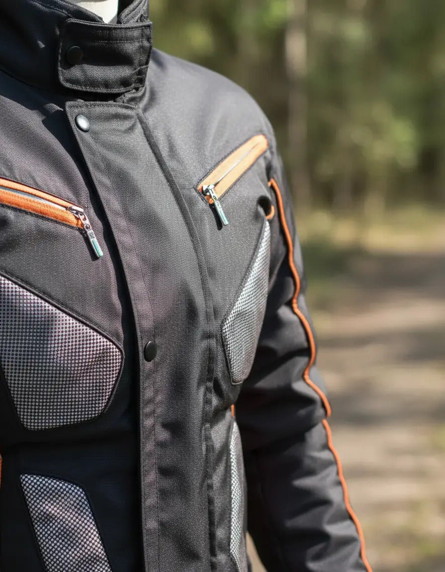 Chaqueta Para Motociclistas Dotacion Protecciones Reflectiva