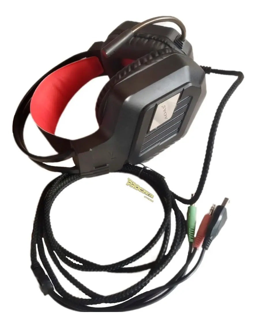 Audifonos Con Microfono Diadema Gamer As 80 Rgb Iluminado