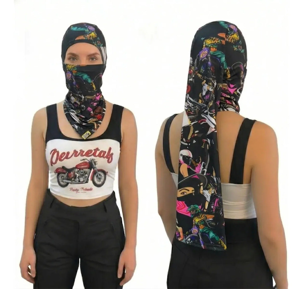 Cuello Cabello Largo Tipo Hiyab Buff Unisex