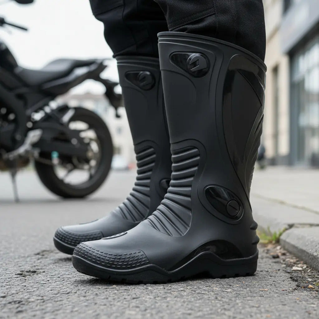 Botas Impermeables Para Motociclistas Pvc Deportivas