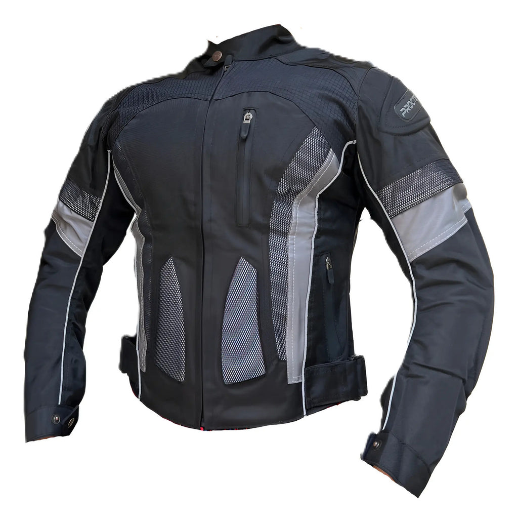 Chaqueta Con Protecciones Y Reflectiva Lona Mujer Moto Dama