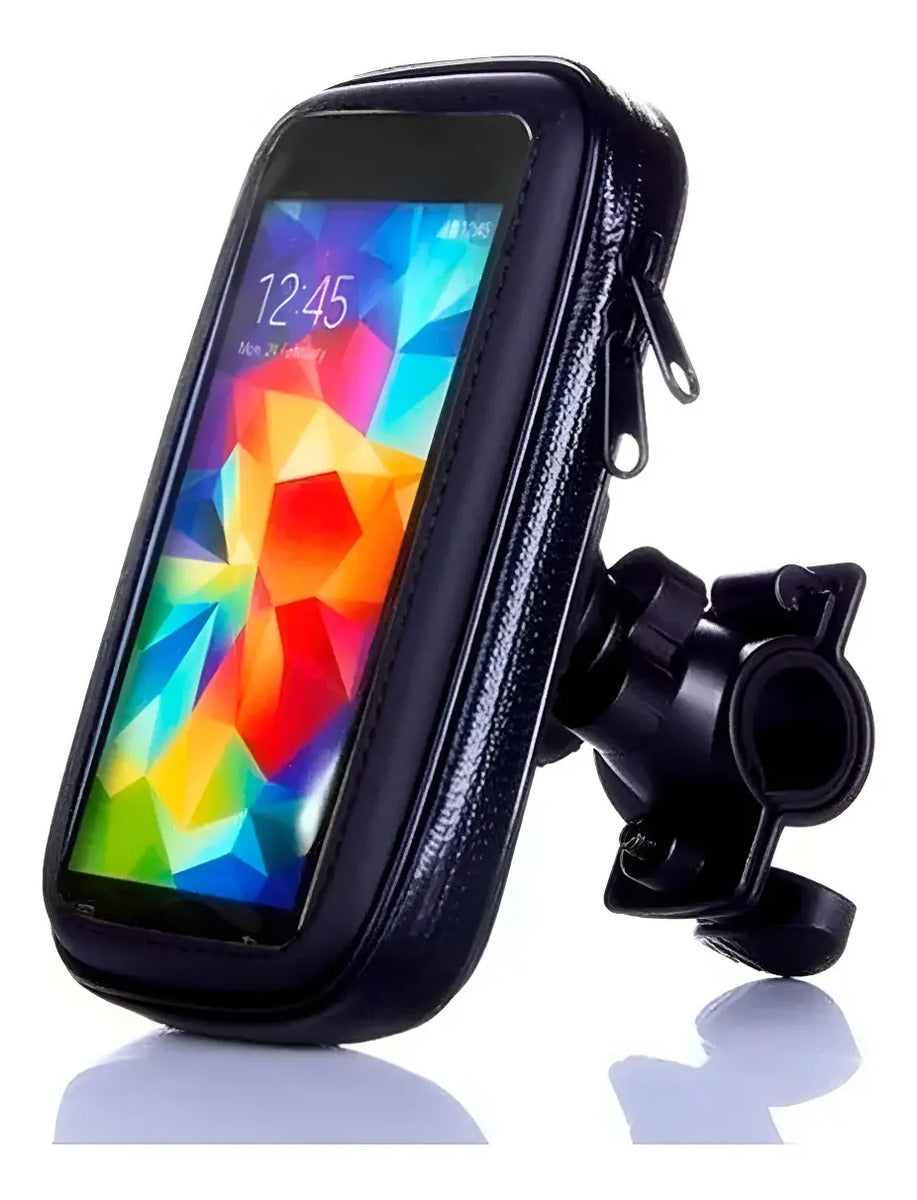Soporte Porta Celular Moto Bolso Impermeable Estuche Bici