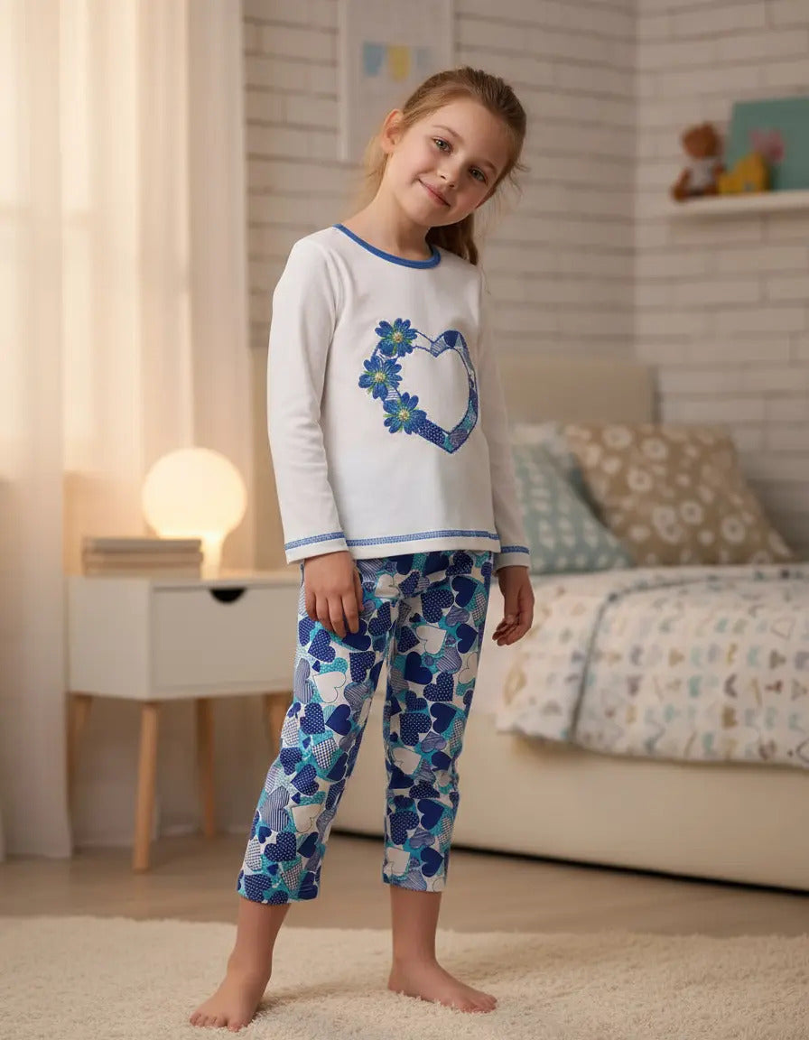 Pijamas Niña Algodón Con Dibujos En Relieve Tallas 6-12