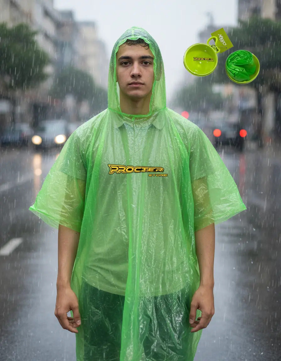 Capa Plástica Delgada Impermeable Tipo Bola
