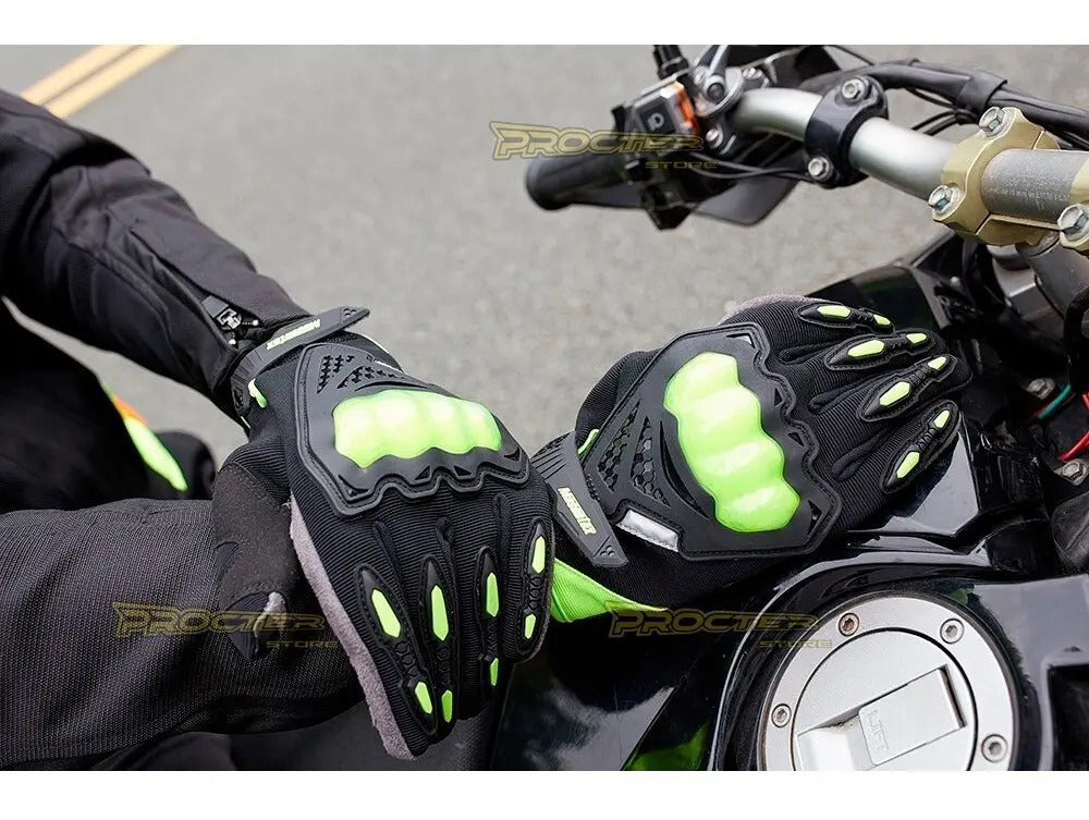 Guantes Moto Proteccion Nudillos Y Palma Forro Suave