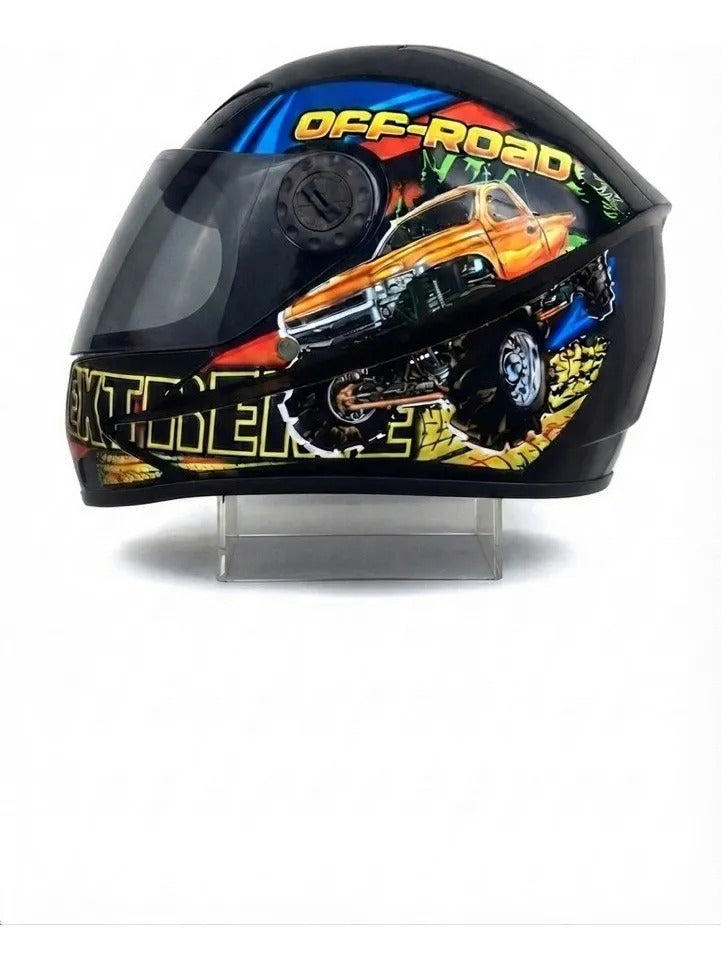 Casco Integral Para Niños Cerrado Kart Bicicleta Deportes