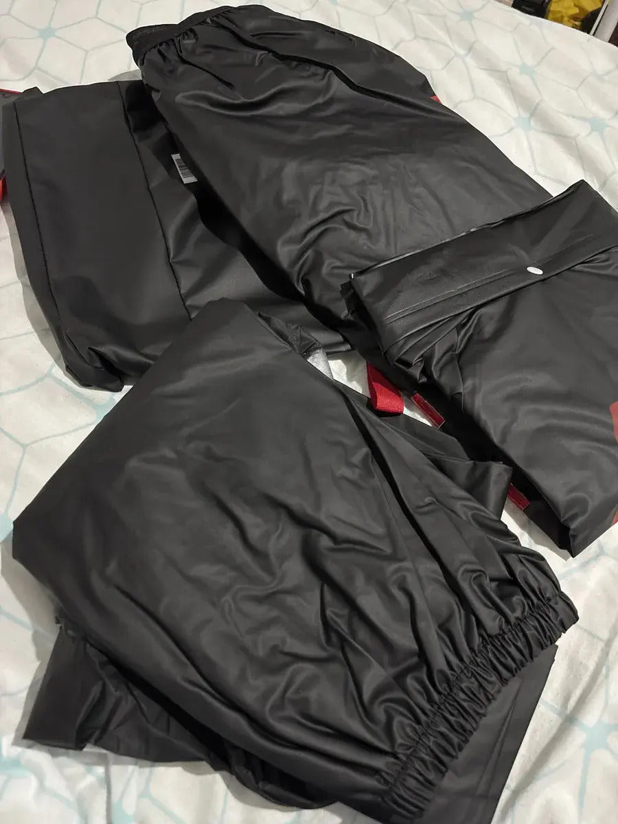 Impermeable Siliconado Para Motociclista 4 Piezas