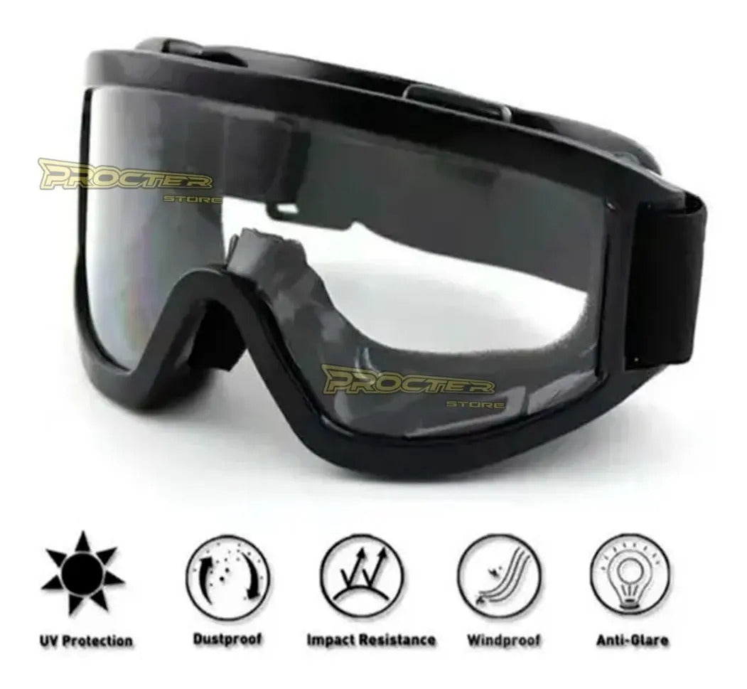 Gafas Tipo Cross Para Casco Cross Moto Bicicleta Deportes