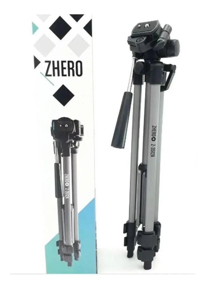 Tripode Zhero Para Camara + Estuche 1.20 M Tres Secciones
