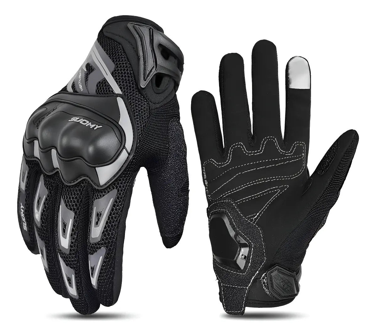 Guantes Moto Protección Palma Suomy Táctiles