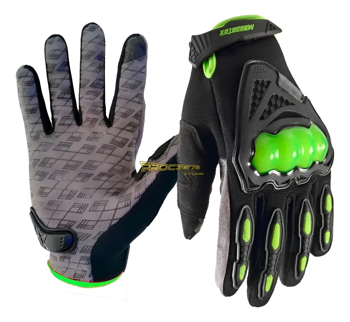 Guantes Moto Proteccion Nudillos Y Palma Forro Suave