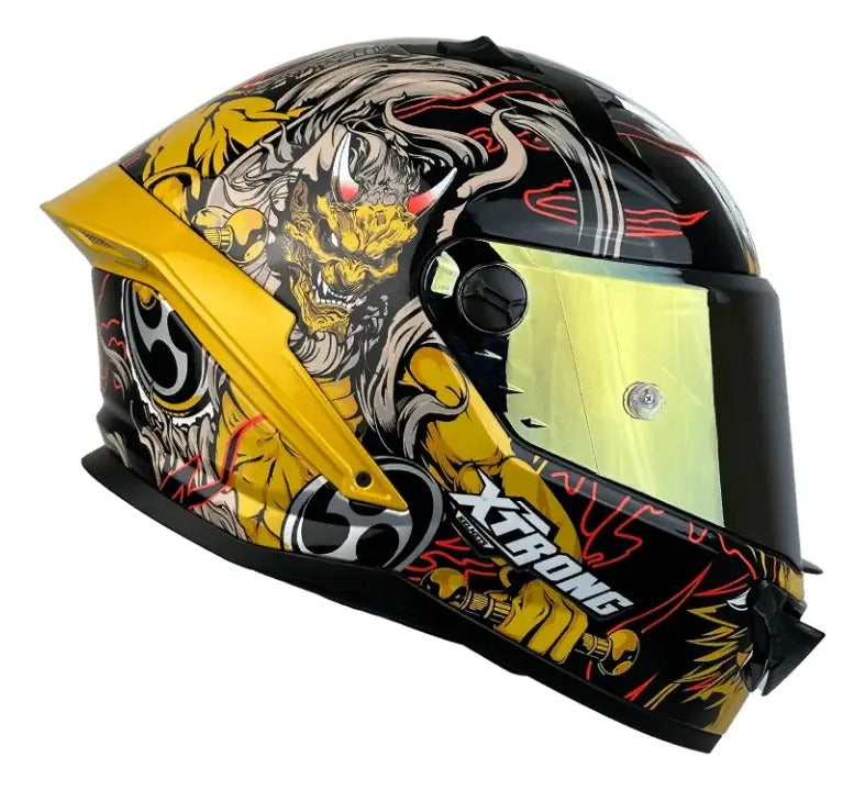 Casco Xtrong Integral Visor Magnetico Deportivo Certificado