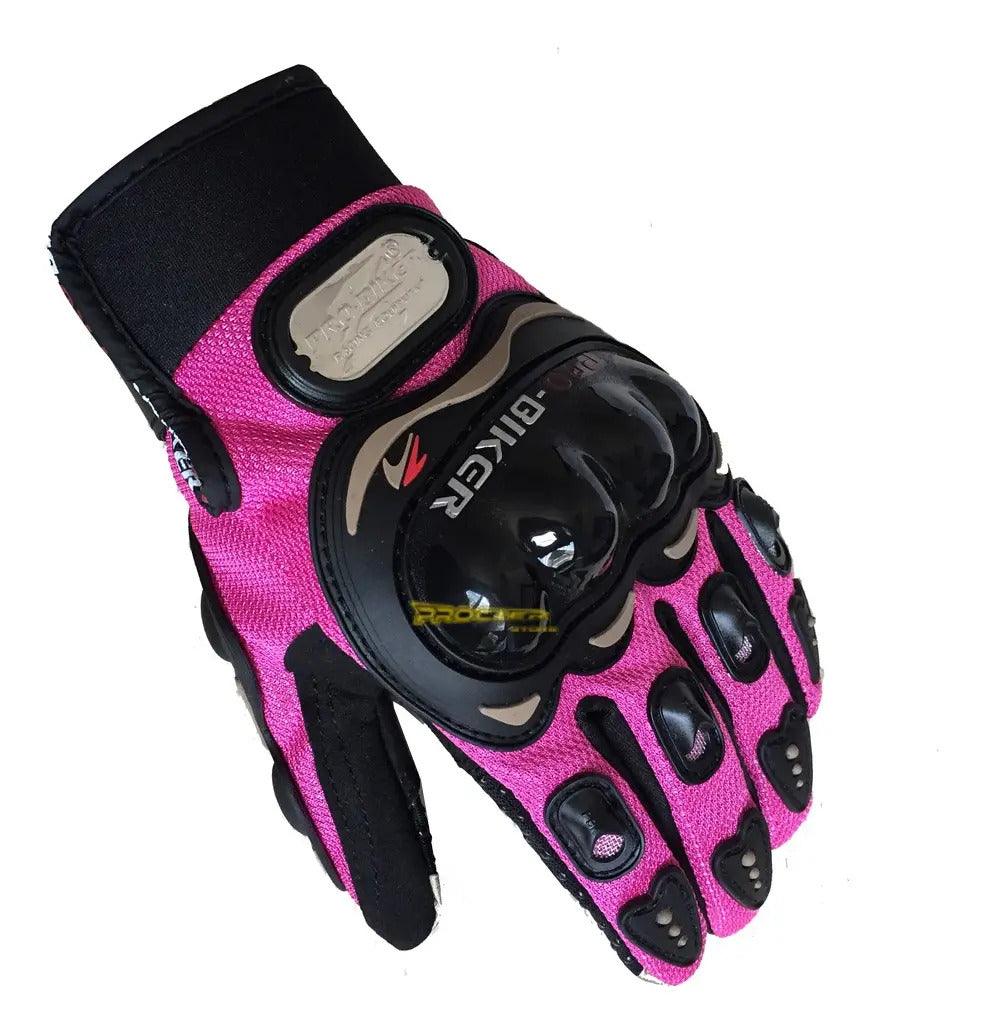 Guantes Mujer  Protección Moto Ciclistas Bici Dama Deportivo