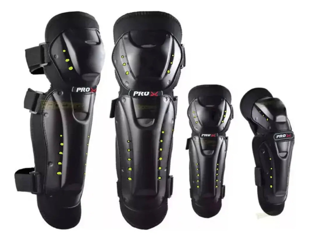 Kit Rodilleras + Coderas De Proteccion Moto Ne10
