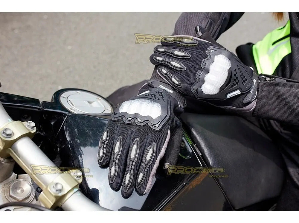 Guantes Moto Proteccion Nudillos Y Palma Forro Suave