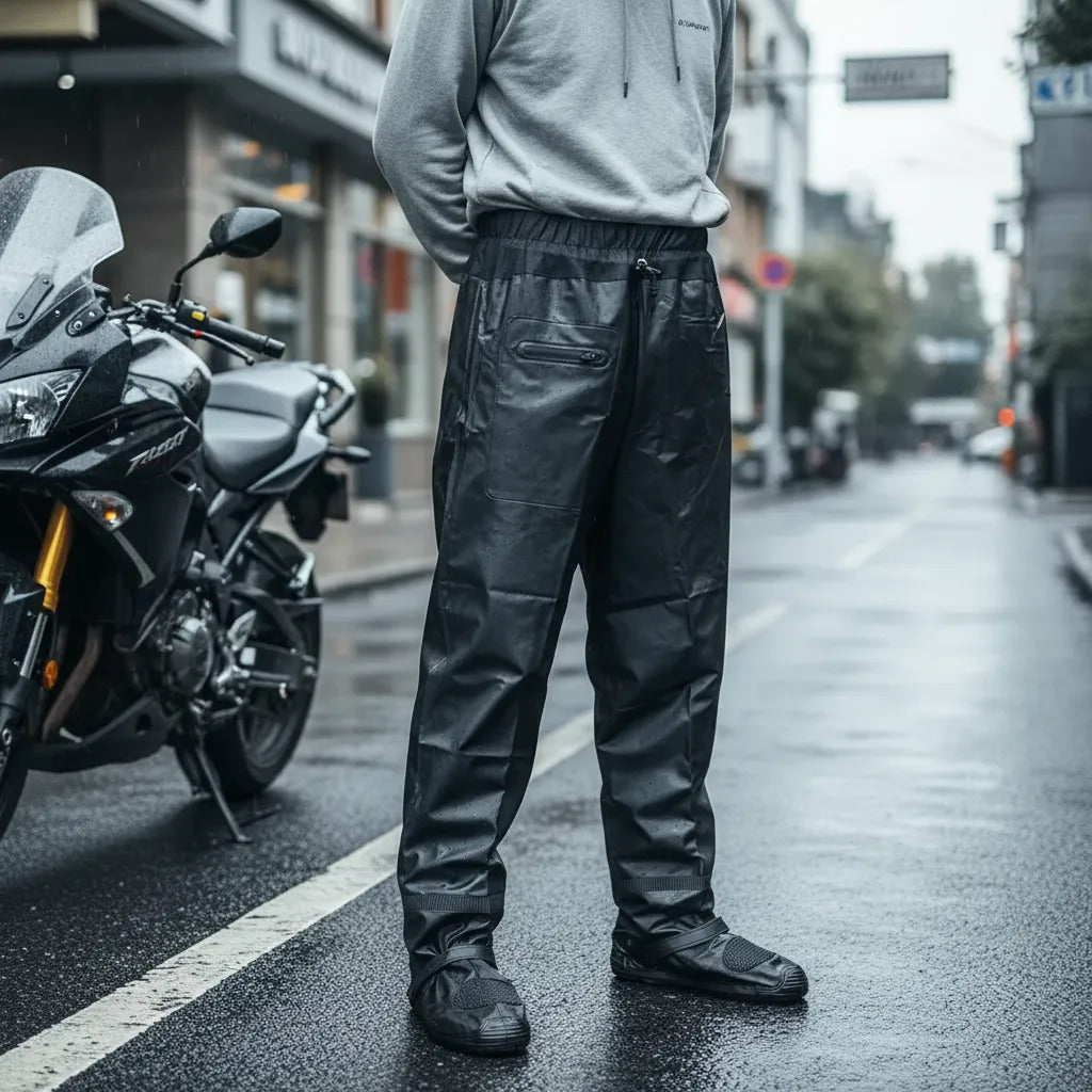Pantalón 100% Impermeable Con Zapatones De Suela Enterizo