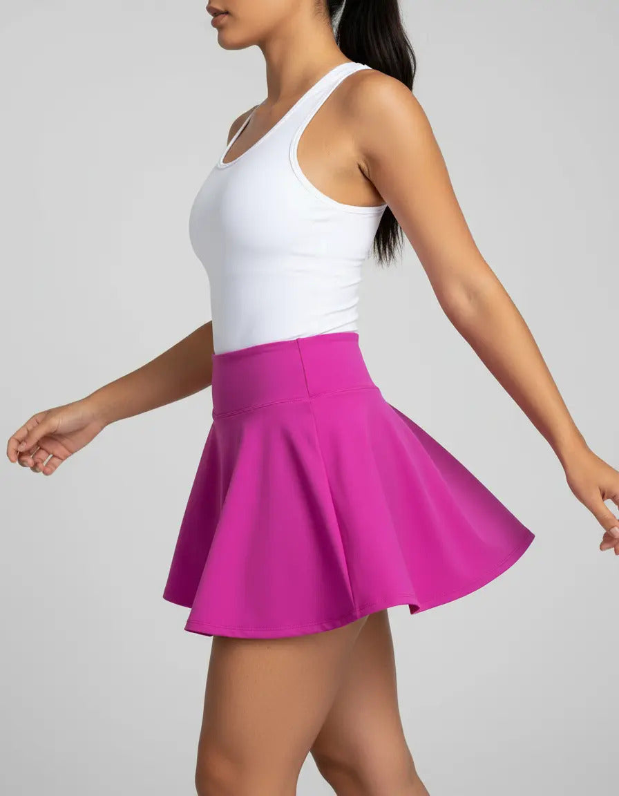 Falda Deportiva Short Gym Fitness Lycra Mujer