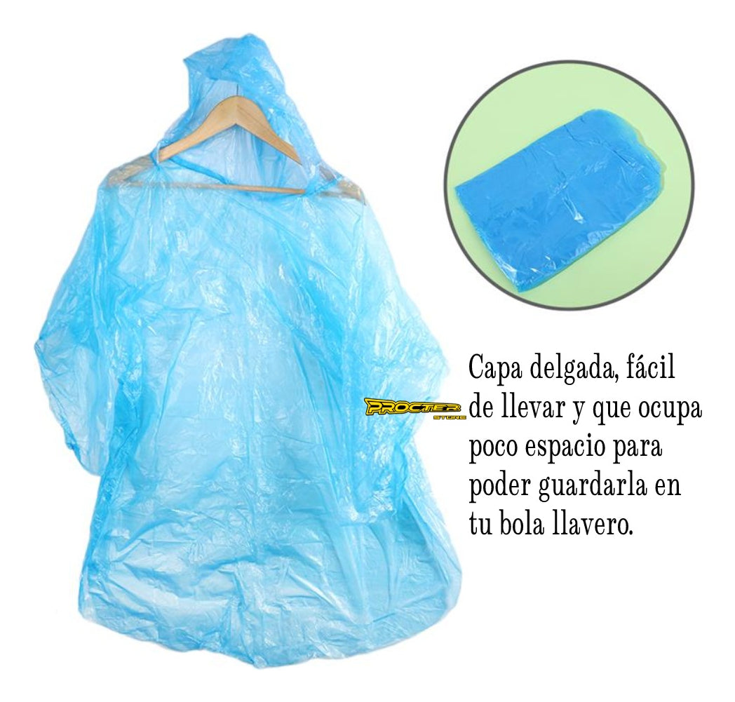 Capa Plástica Delgada Impermeable Tipo Bola