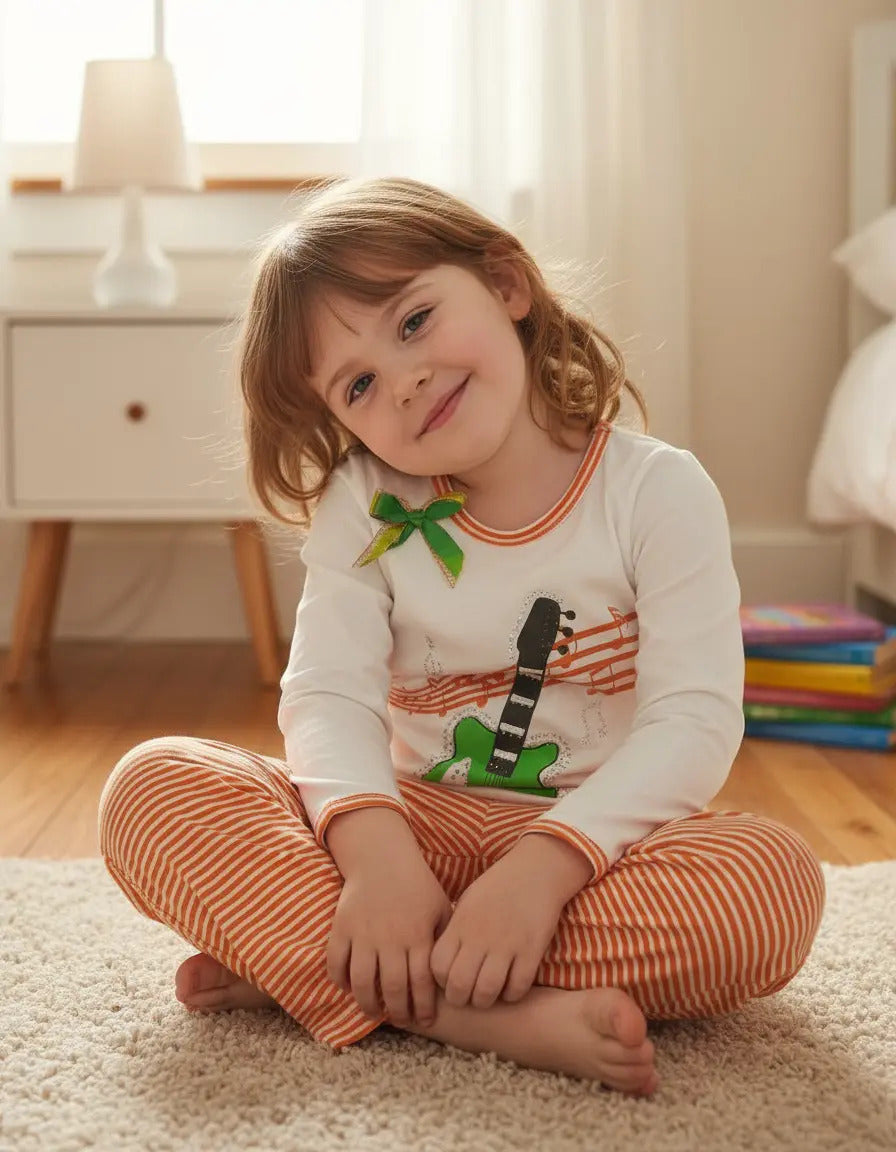 Pijamas Niña Algodón Con Dibujos En Relieve Tallas 6-12