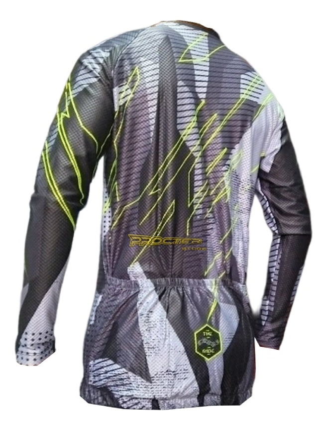 Jersey Ciclismo Maillot Manga Larga Ruta Mtb Colombia Camisa