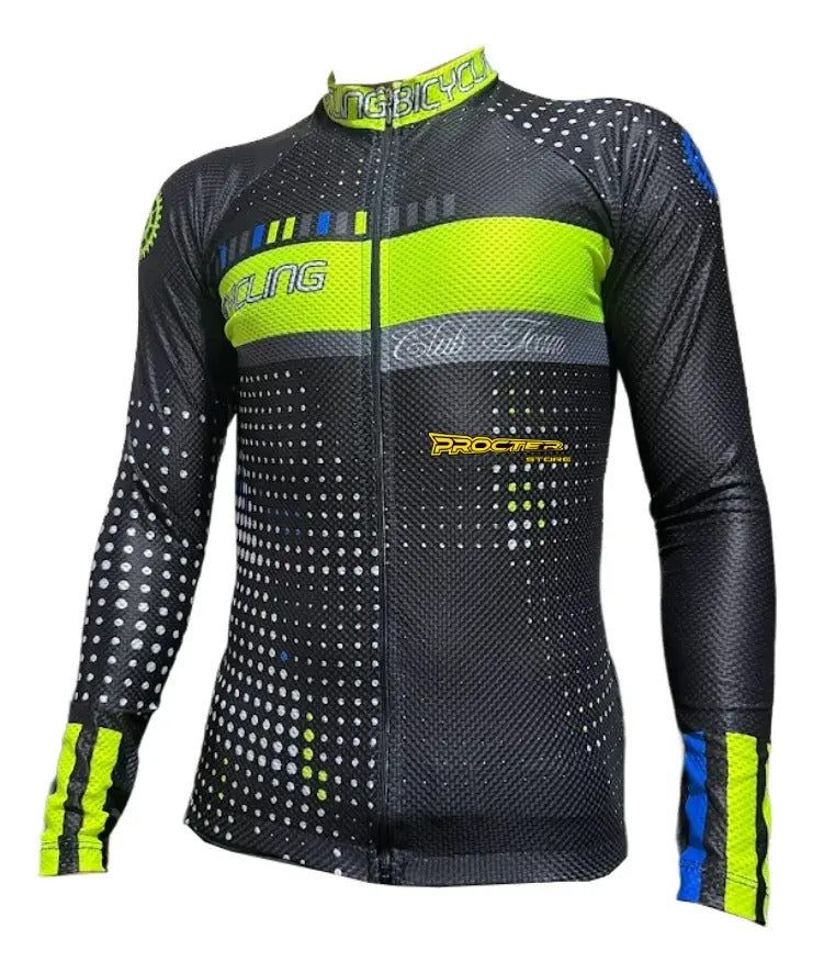 Jersey Ciclismo Maillot Manga Larga Ruta Mtb Colombia Camisa