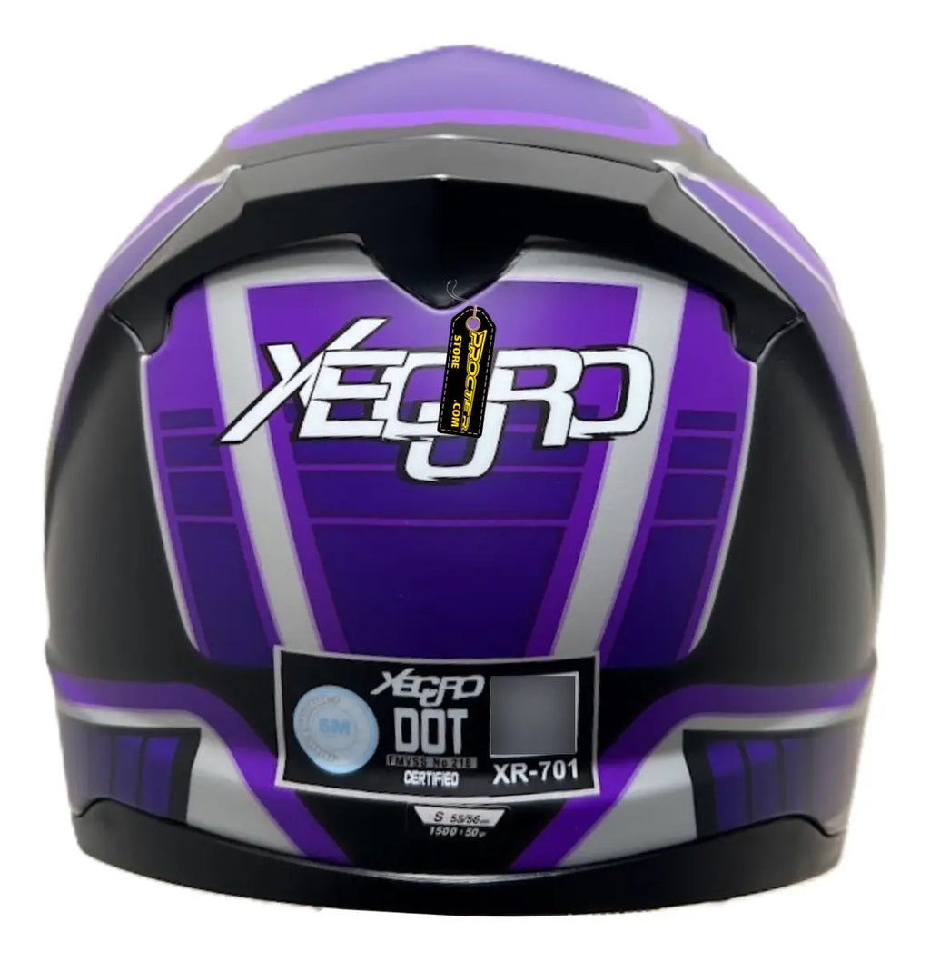 Casco Integral Moto Xecuro Doble Visor Certificado Gafas