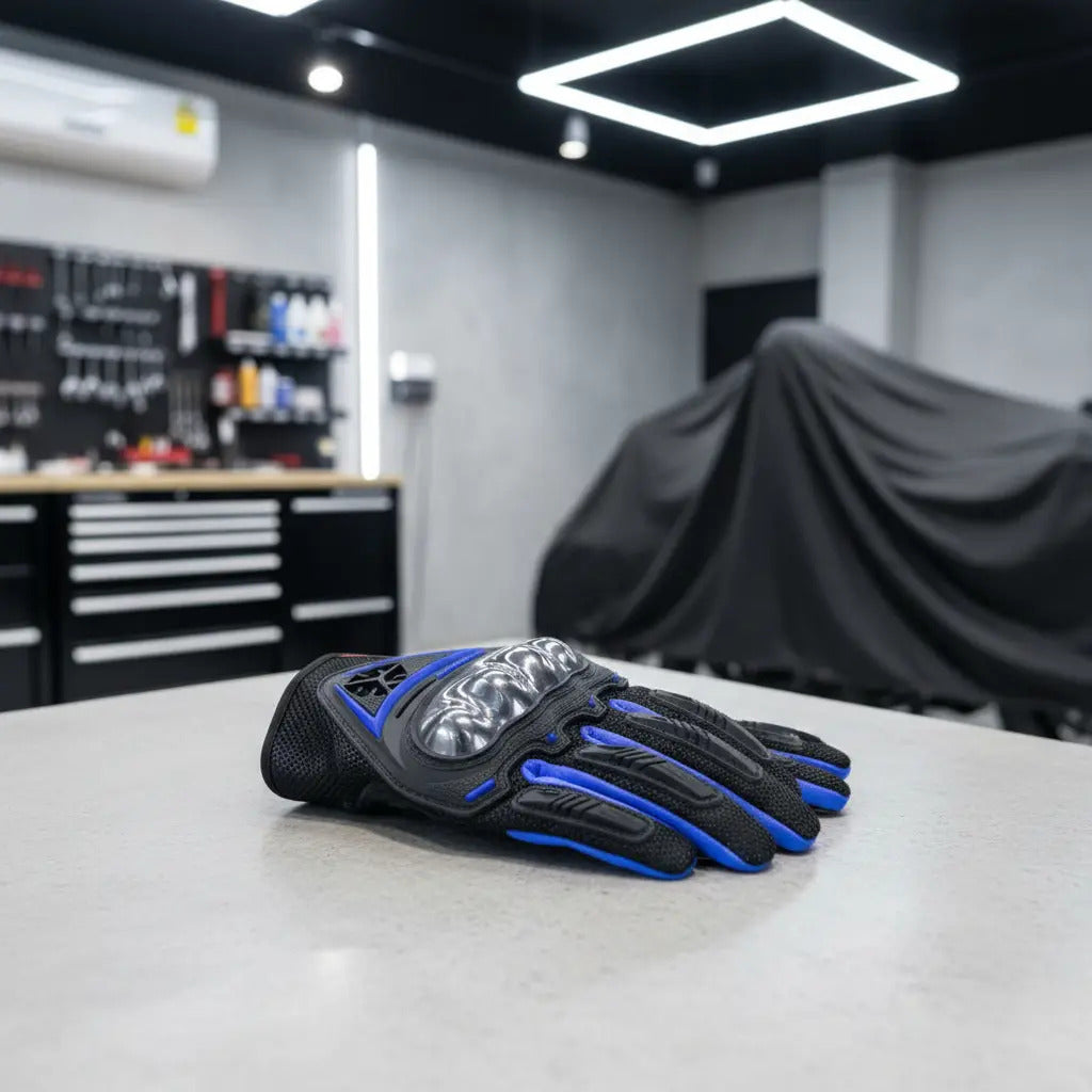 Guantes Para Moto Proteccion Metalizada Scoyco Mc44 Tactiles