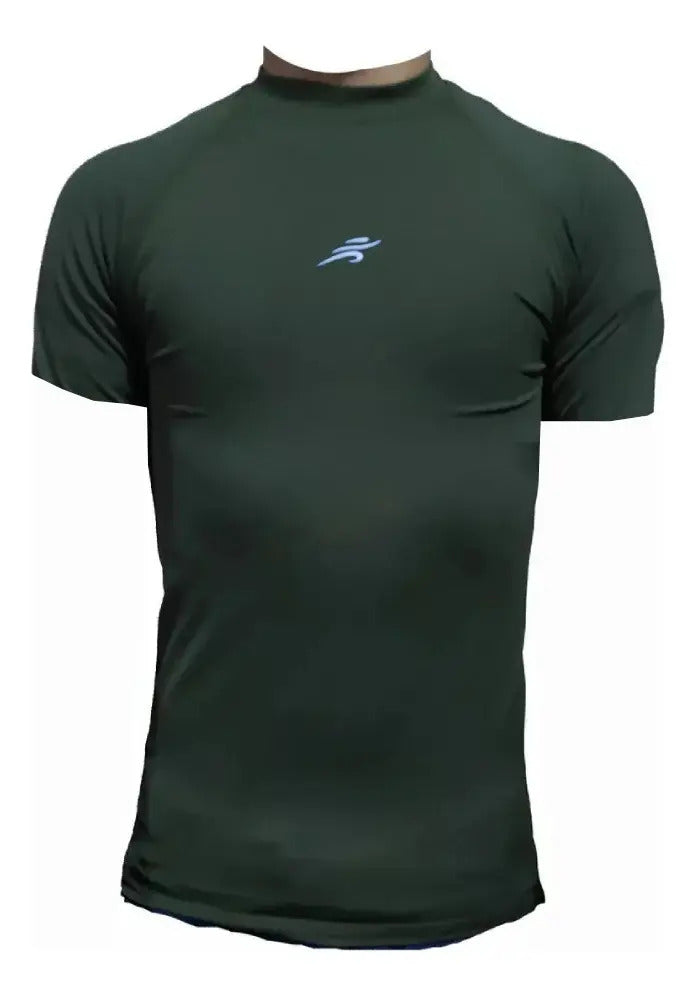 Camiseta Deportiva Slim Fit Manga Corta Gym Lycra Fria Uv