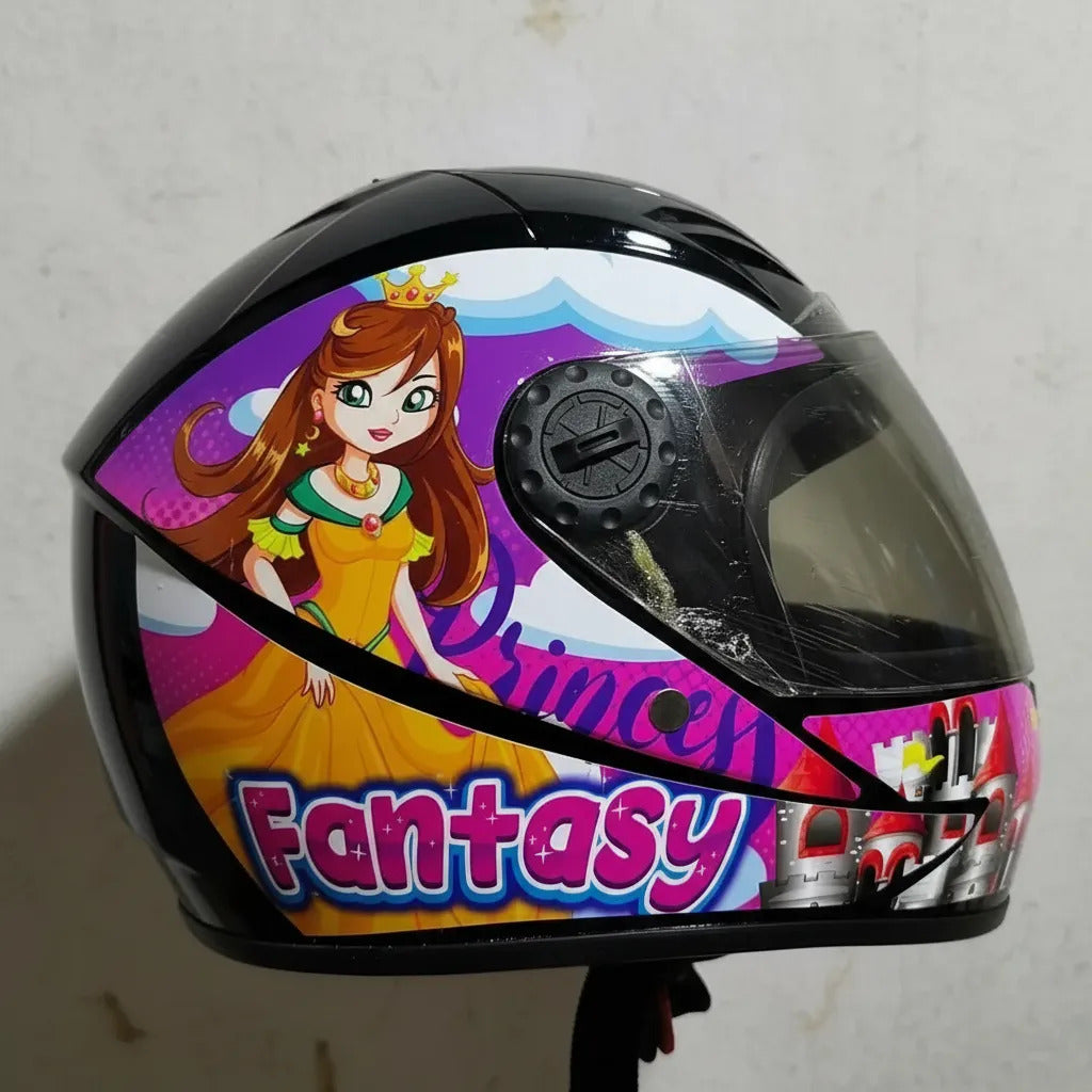 Casco Integral Para Niños Cerrado Kart Bicicleta Deportes
