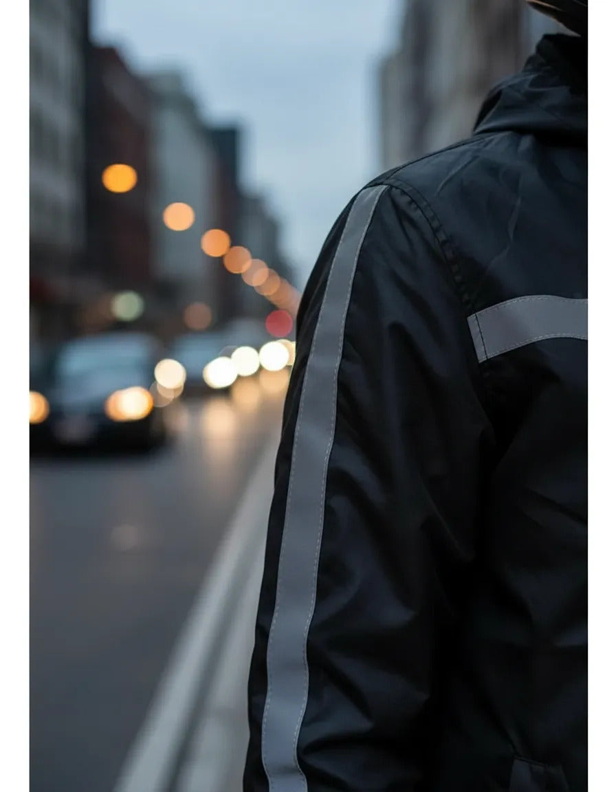 Chaqueta Rompevientos Reflectiva Moto Bicicleta Liviana