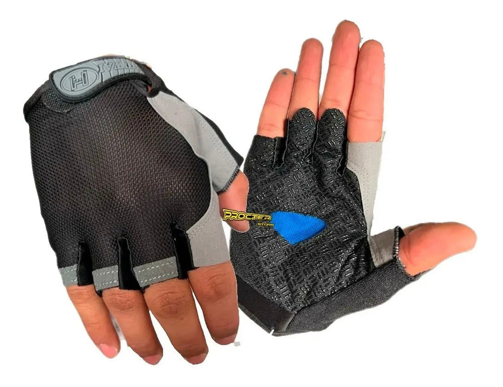Guantes Cortos Medio Dedo Palma Antideslizante Ciclismo