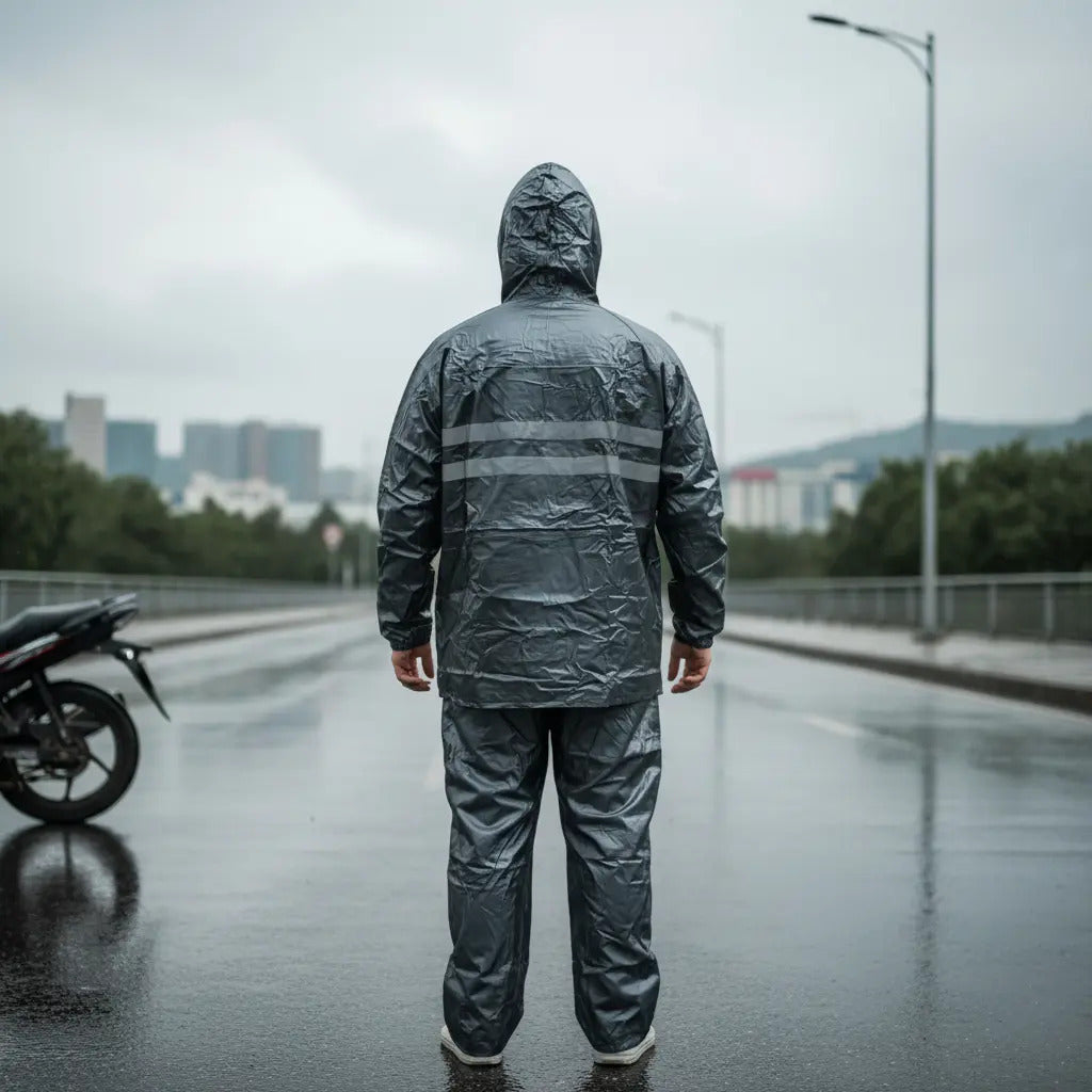 Impermeable Siliconado Liviano Con Bolsillos