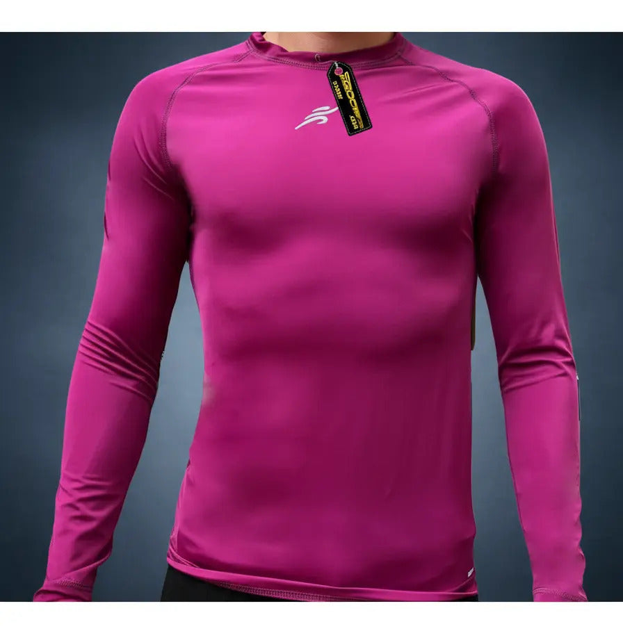 Buzo Deportivo Camiseta Larga Slim Fit Gym Lycra Fria Uv