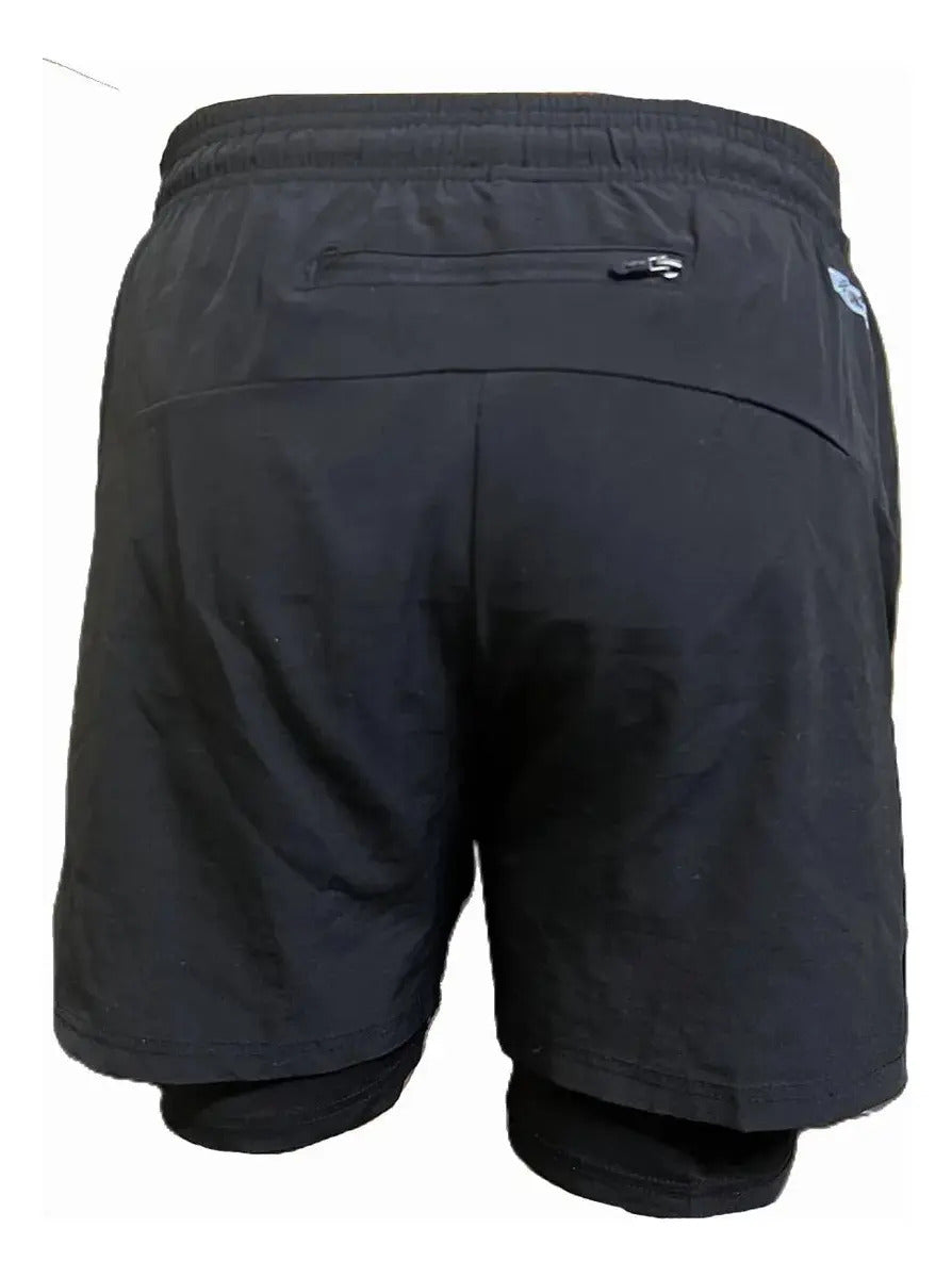 Pantaloneta Running Hombre Con Licra Interna Fit