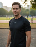 Camiseta Deportiva Slim Fit Manga Corta Gym Lycra Fria Uv