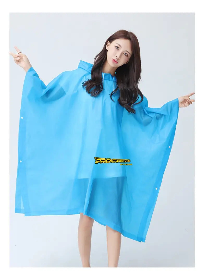 Capa Adulto Impermeable Lluvia Pvc Con Estuche