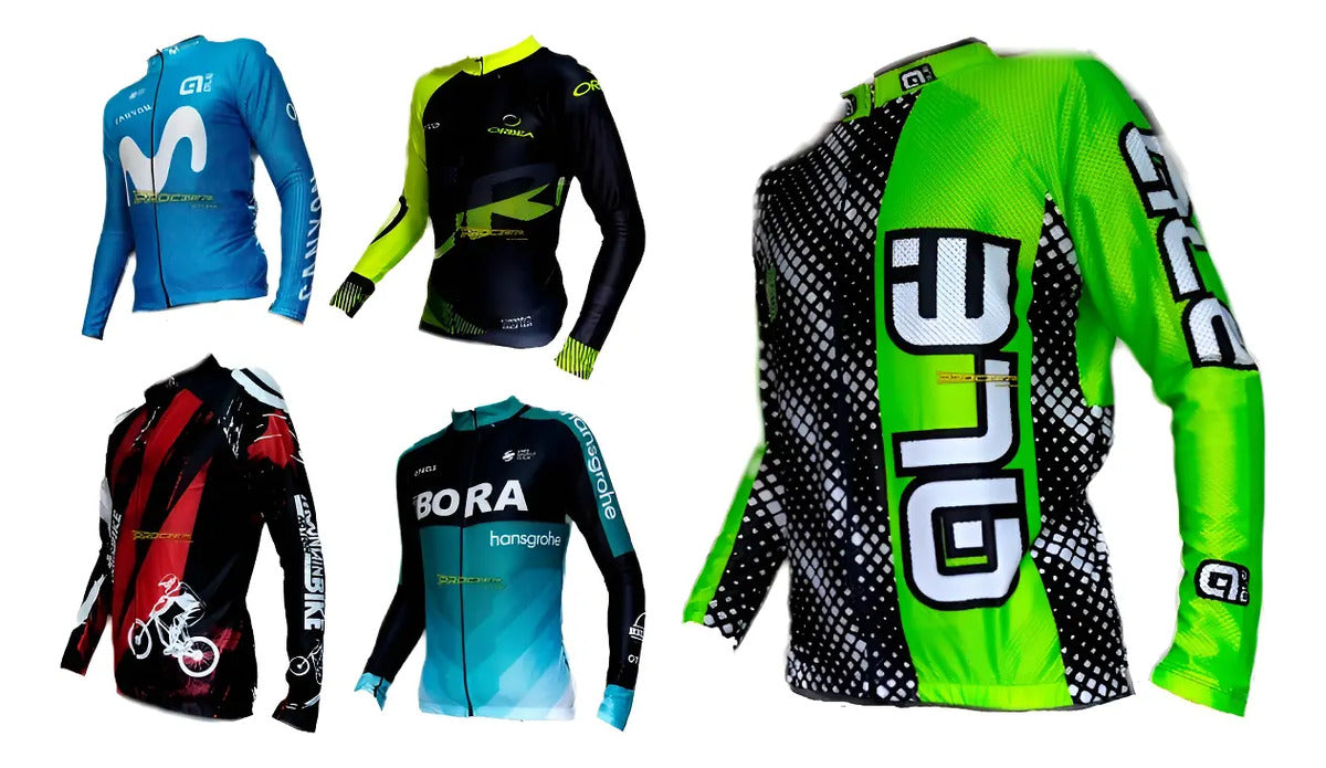Jersey Ciclismo Maillot Manga Larga Ruta Mtb Colombia Camisa