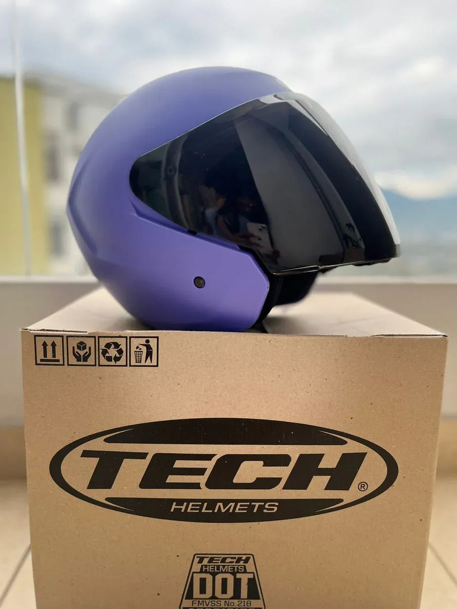 Casco Abierto Marca Tech T10 Certificacion Dot