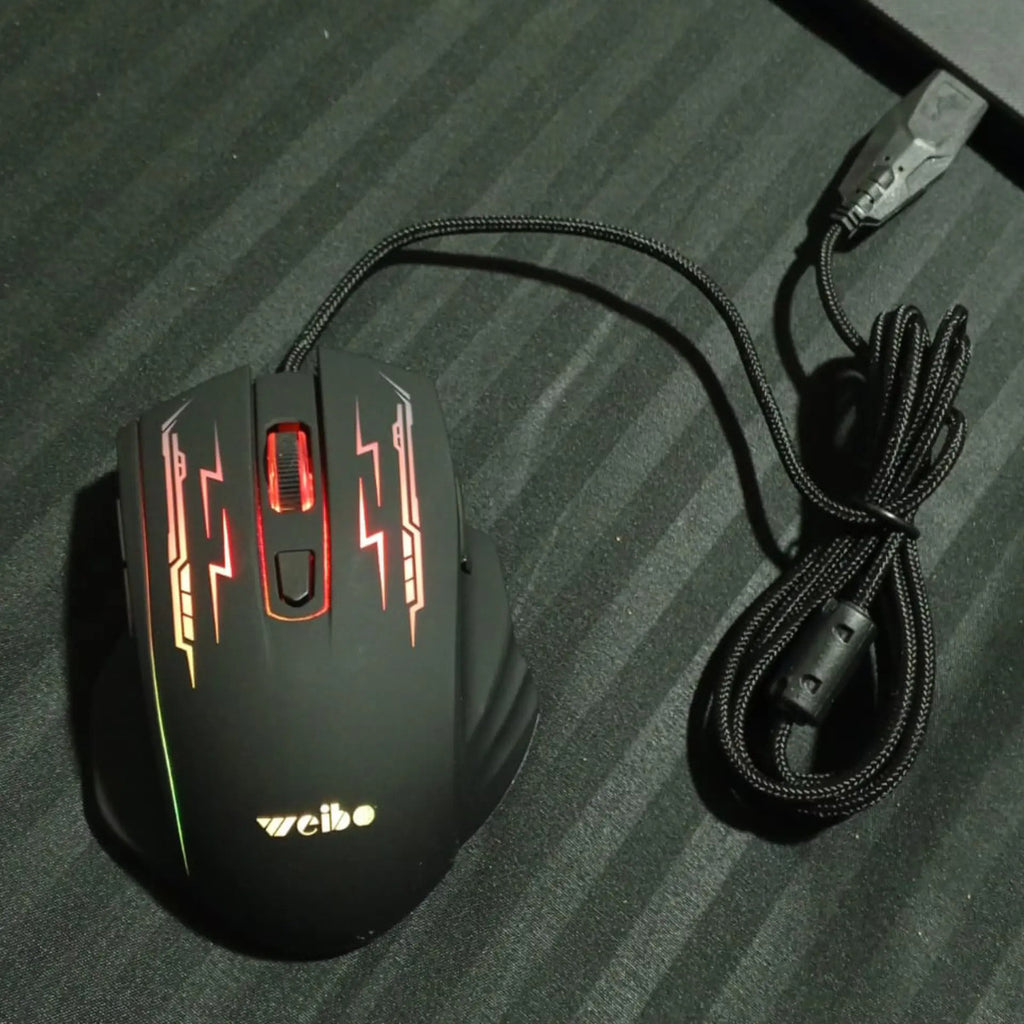 Mouse Gamer Pro 7d Óptico Usb 3200