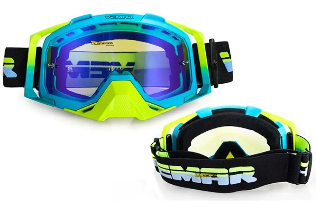 Gafas Vemar Moto Cross Original Funda Y Repuesto