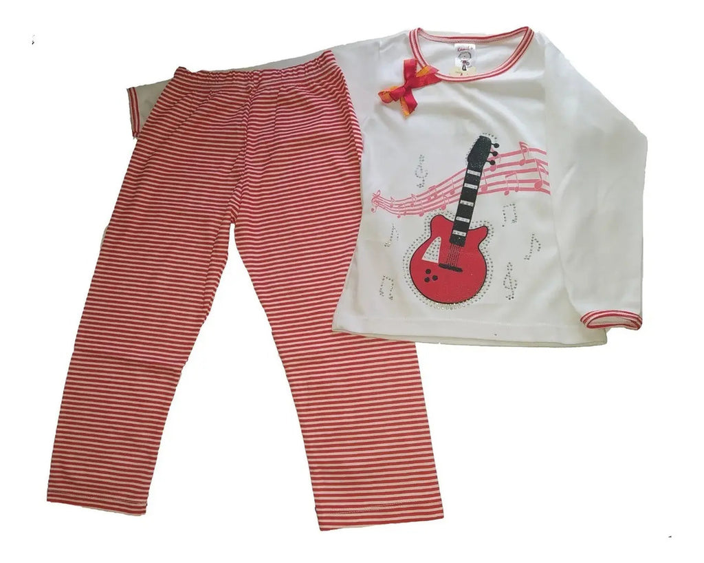 Pijamas Niña Algodón Con Dibujos En Relieve Tallas 6-12