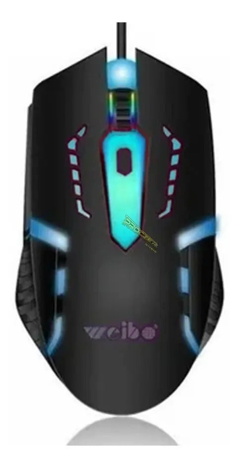 Mouse Gamer Weibo M39 Iluminacion Led Usb Alambrico 4botones