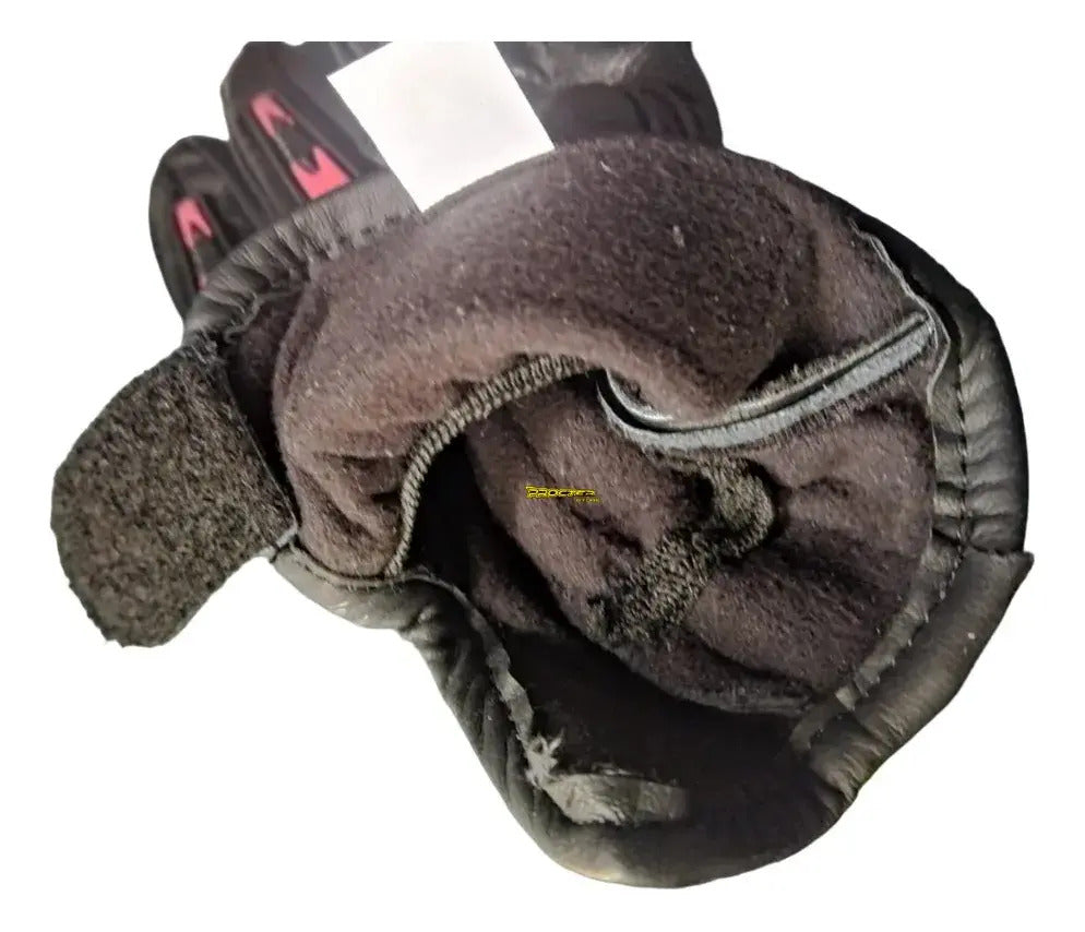 Guantes 100% Cuero Para Moto Tactil Con Limpiavisor
