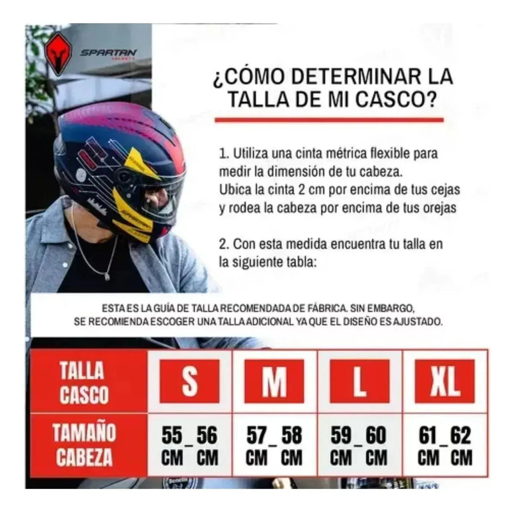 Casco Moto Integral Spartan Modelo Draken S
