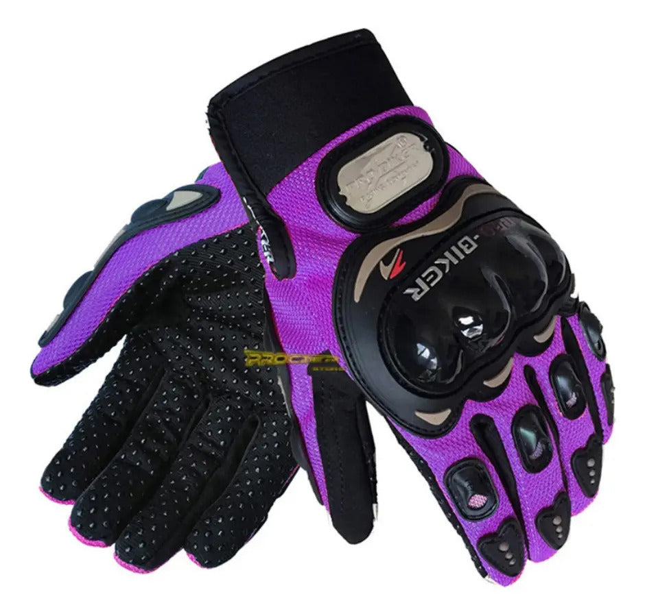 Guantes Mujer  Protección Moto Ciclistas Bici Dama Deportivo