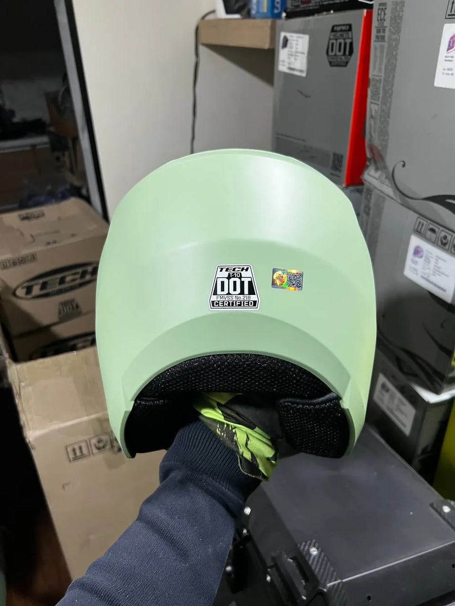 Casco Abierto Marca Tech T10 Certificacion Dot