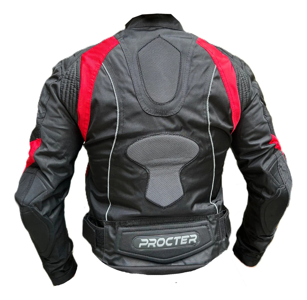 Chaqueta Con Protecciones Y Reflectiva Lona Mujer Moto Dama