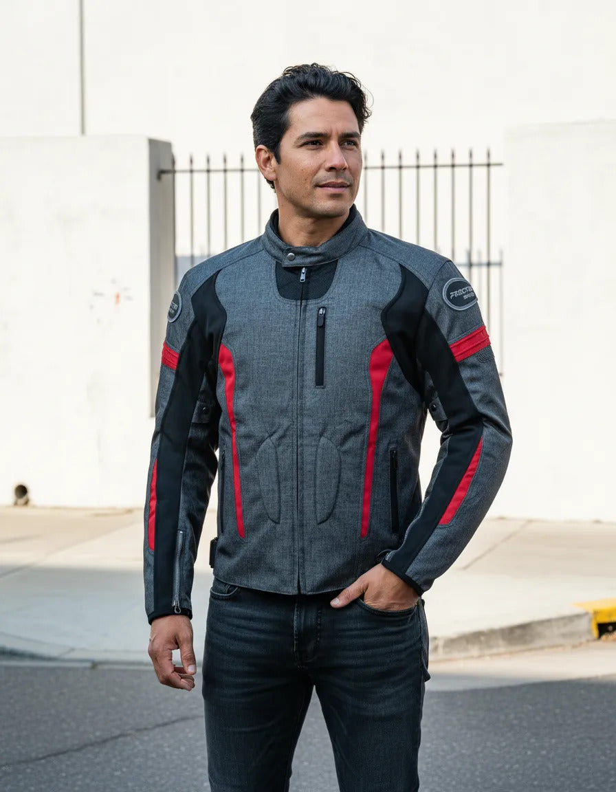 Chaqueta Protecciones Removibles Motociclistas Rainkros